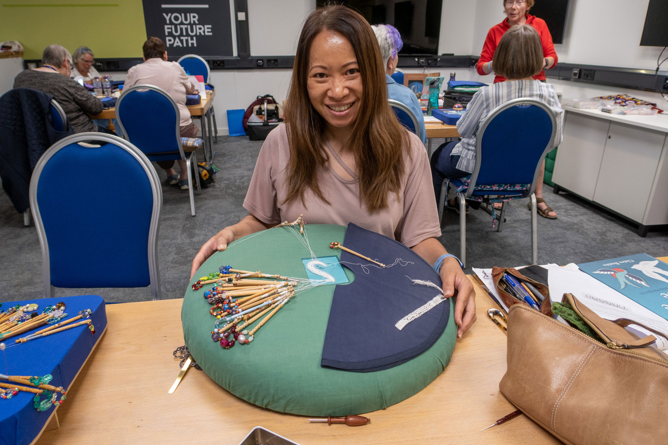 A sleigh full of presents 2019 Edinburgh Lace Course