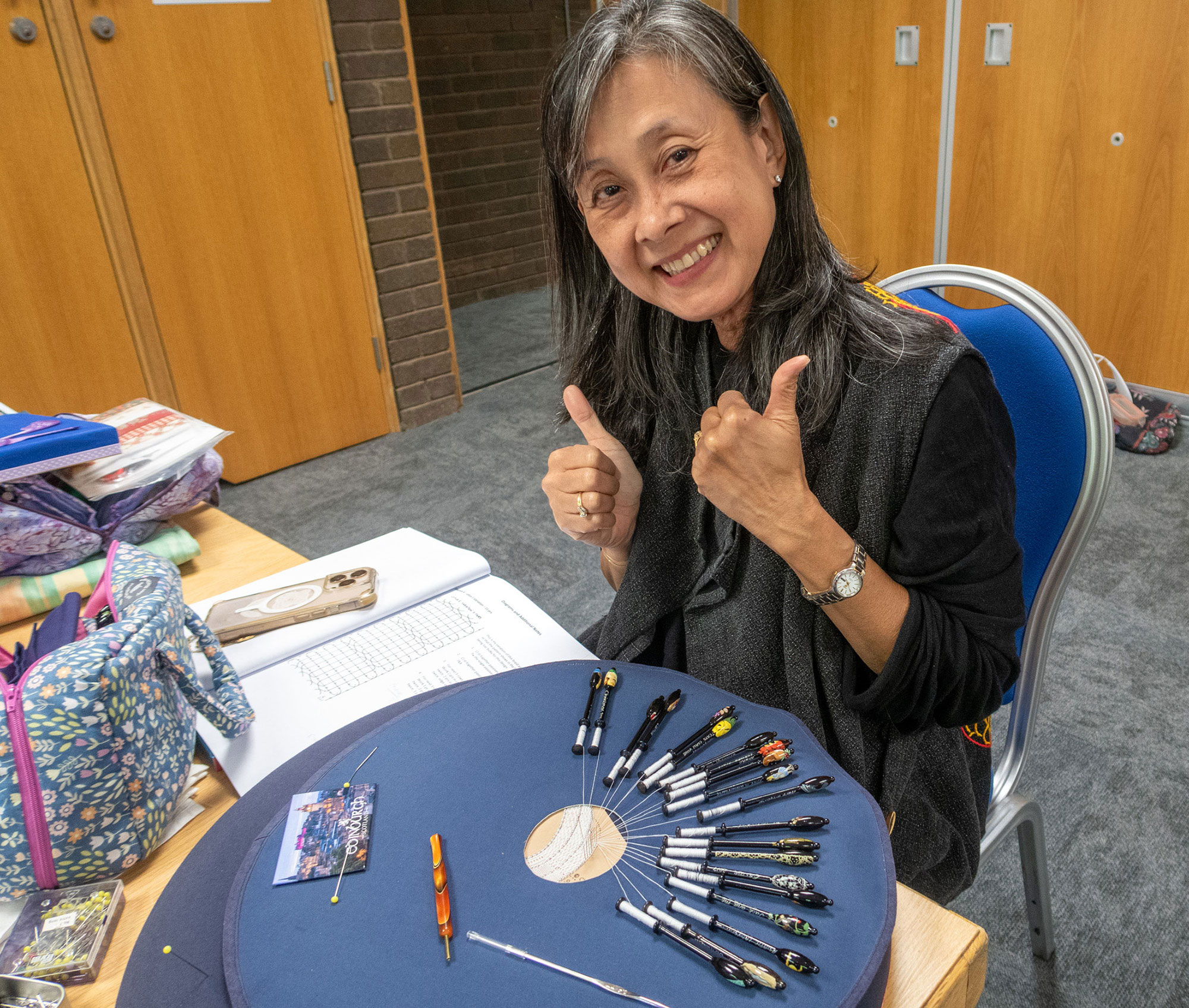 A sleigh full of presents 2019 Edinburgh Lace Course